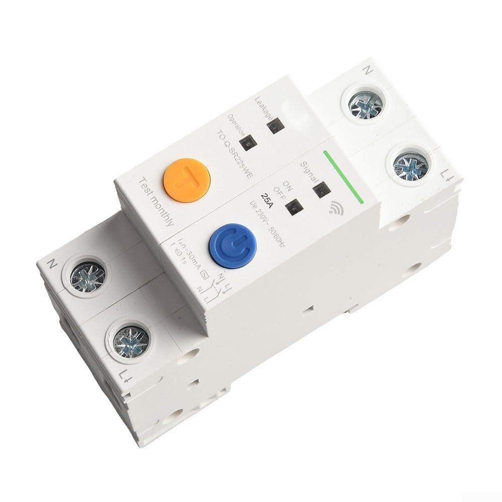 Interrupteur intelligent LS 2P 63 A WiFi Télécommande pour ewelink Smart | Pour le contrôle de l'application ewelink, commutation indépendante de l'emplacement, statut en temps réel