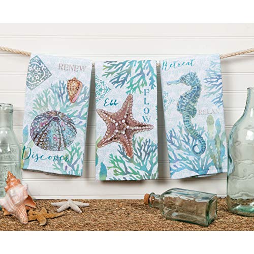 Kay-Dee-Designs-Set-of-3-Beachcomber-Dual-Purpose-Terry-Kitchen-Towels Kay Dee Designs Set of 3 Beachcomber Dual Purpose Terry Kitchen Towels