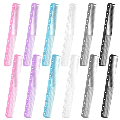12 Peines para Corte de Cabello Resistente al Calor miniatura 1