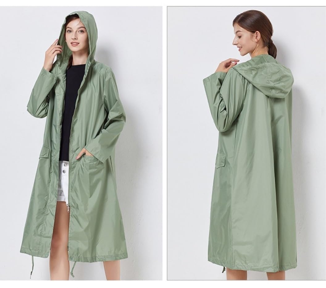 Poncho Pluie Voyage Coupe-vent Ample Et Fin, Couleur Unie, Imperméable, Voyage En Plein Air, Homme Et Femme Adultes Manteau De Pluie