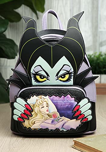 Loungefly Disney Villains Scene Maleficent Sleeping Beauty Womens Double Strap Shoulder Bag Purse2