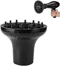 Universal Hair Diffuser, Hair Dryer Diffuser Attachment for Curly and Natural Wavy Hair, Professional Blow Dryer Diffuser, Adjustable from 1.38 inch to 1.97 inch