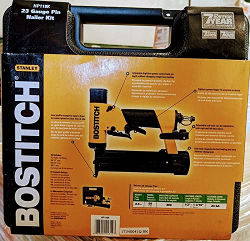 Bostitch Pin Nailer 23 Gauge, 1/2-Inch To 1-3/16-Inch (Hp118K) #TOP3