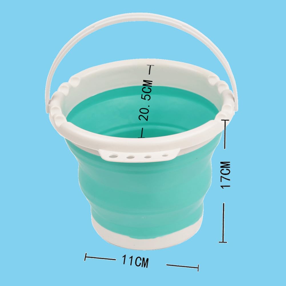 Lavabo Pieghevole Rotondo - Vasca Portatile Per Lavare, Cucina, Campeggio (Rosa O Grigio)