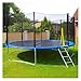 TYDXZNB Trampoline Net Replacement Trampoline Replacement Safety Enclosure Net for 6ft/8ft/10ft/12ft Round Frame Trampolines, Breathable and Weather-Resistant, Net Only(8ft-6 Poles)