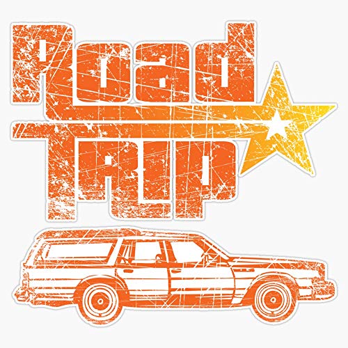 Road Trip In A Station Wagon Sticker Vinyl Decal Wall Laptop Window Car Bumper Sticker 5"