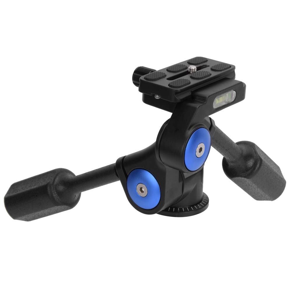 Dual Handle 3D High Load Bearing Hydraulic Damping Tripod Ballhead Panorama
