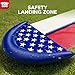 TOY Life Giant American Flag Water Slides for Kids 20FT Waterslide Backyards Lawn with 2 Bodyboards 2 Lane Slip Splash and Slide Summer Toys with Built-in Sprinkler for Backyard Outdoor Water Toys Fun