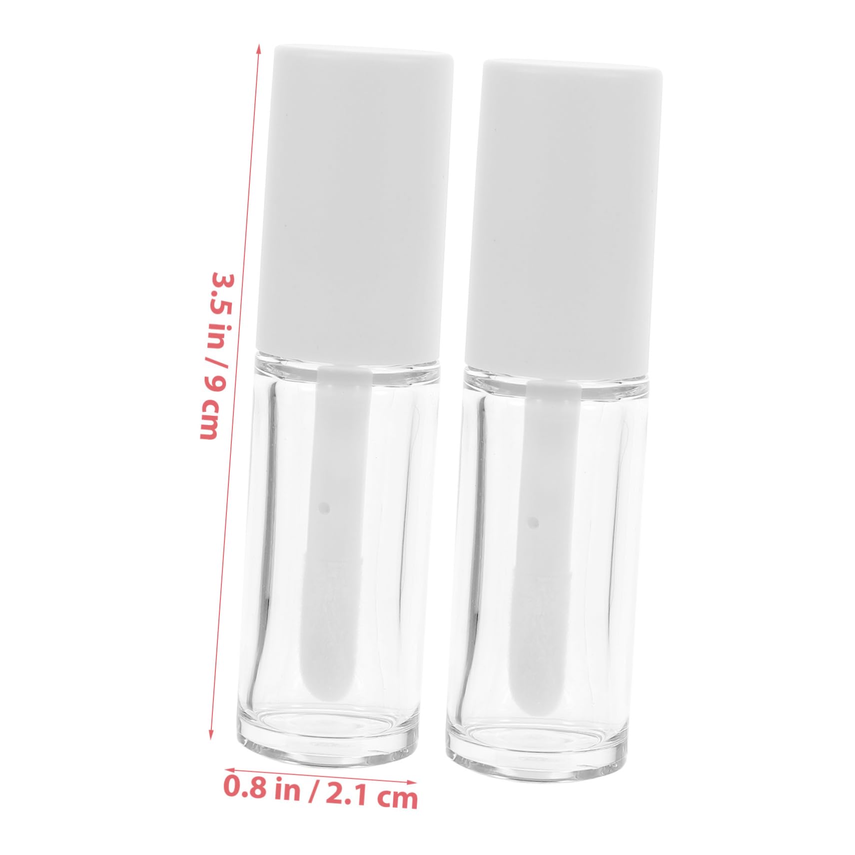 Tubi per Lucidalabbra 10ml Petg con Bacchetta 15 Pezzi | Bianco, Chiusura Ermetica Anti-perdita, Portatile e Ricaricabile, per Viaggio e Fai da Te