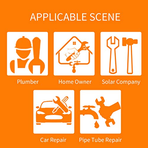 Ginzors Pvc Pipe Cutters - Ratcheting Hose & Tube Cutter, Cutting 1-1/2 Inch 2 Inch Pex, Ppr, Pvc Plastic Pipe, Suitable For Plumbers, Home Owner, Solar Company, Car Repair (63Mm - Max Out Diameter) #TOP6