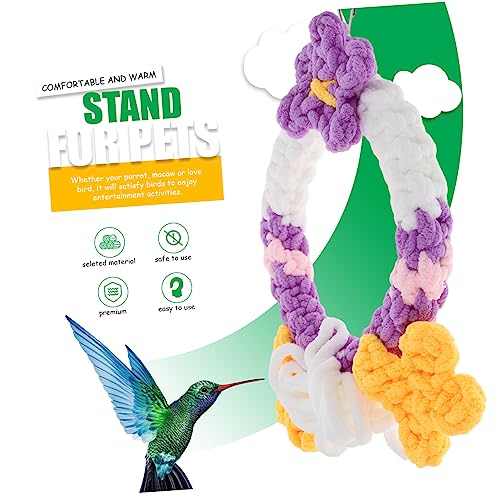 YARNOW-Hamster-Swing-Toy-Parrot-Cage-Climbing-Resisting-Bird-Swing-Parrot-Stand-Cage-Bird-Swing-Bird-Stand-Swing-Parakeet-Swing-Funny-Parrot-Swing-Parakeets-Swing-Bird-Supplies