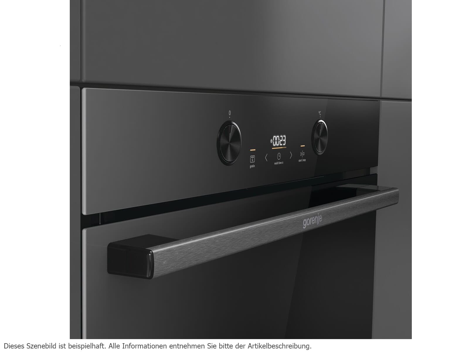 Gorenje BPS6737E04DBG - 743231 pirolisi Forno Nero