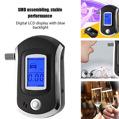 Image of Handheld Digital Breath Alcohol Tester Practical Breathalyzer Multi-Functional Breath Driving Analyzer