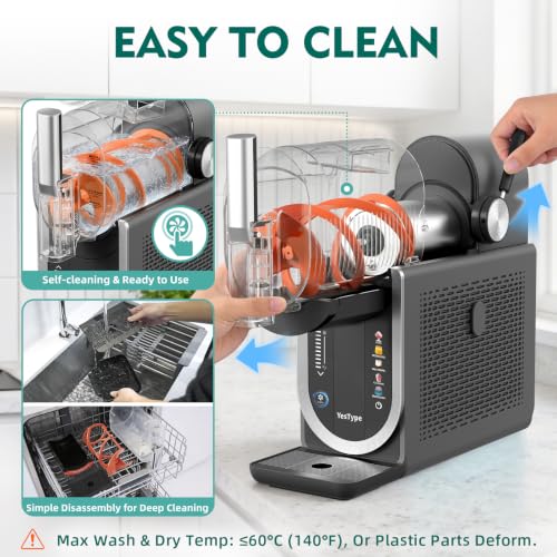 Image of Slushie Machine No Ice Needed, Margarita Machine & Slushy Machine for Home, 5 Preset, Rapid Freezing, Self-Cleaning, 66oz Slushie Maker for Frappes, Spiked Slush, Ice Cream and More, Grey