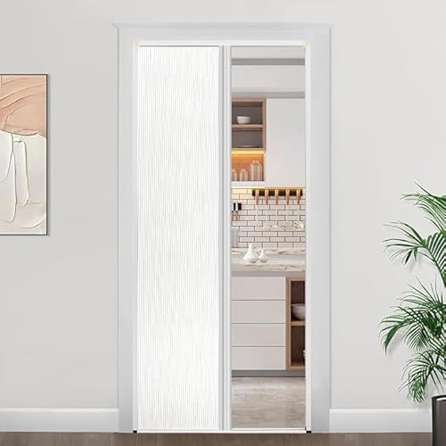 Insuluxe Shading Custom Size Interior Sliding Door/Room Divider/Closet Door/Space Saving Easy to Clean Waterproof Made in Canada No Duties (White - Light Filtering)