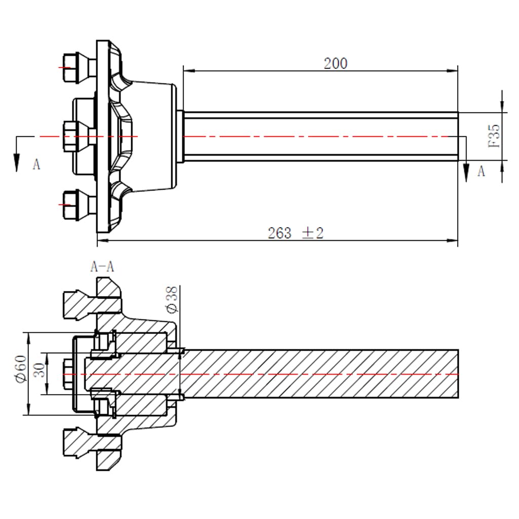 Parnells - Kit Rimorchio Quad ATV a Doppio Asse, 4 Pneumatici e Ruote Wanda, 22x11.00-8 + 4 Assi Mozzo/Mozzo, 128,7 Km/H, 616 kg, Senza Intoppi, 4 Strati P323 Wanda, Omologato per la Strada