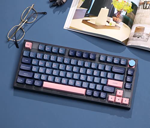 Epomaker Skyloong Gk75 Lite Gasket-Like Mount Wired Hot Swappable Programmable Keyboard With A Rotary Knob, Win/Mac Compatible(Gateron Optical Yellow) #TOP5