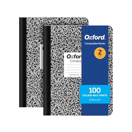 Oxford Composition Notebooks, 9-3/4 x 7-1/2 Inch School...