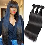 Straight Bundles 10A Brazilian Straight Human Hair Bundles 18 20 22 Inch 3 Bundles 100% Unprocessed...