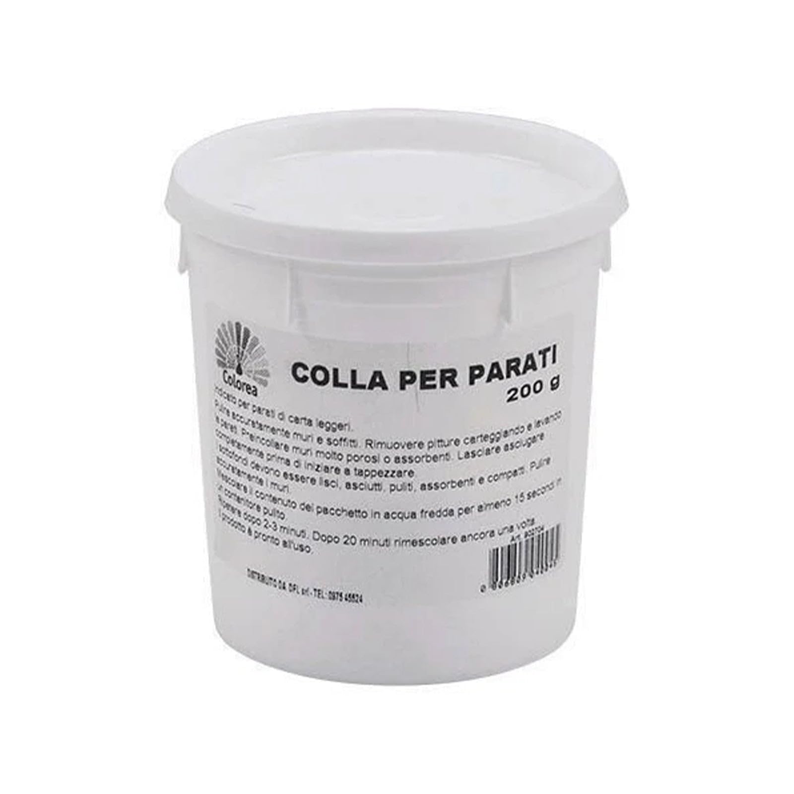 La zappa Colla adesivo in polvere per parati di carta leggeri 200 gr (12 Pezzi)