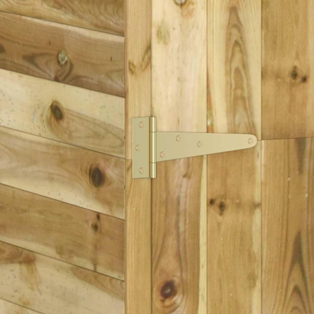 vidaXL Cobertizo de Herramientas Madera Pino Impregnada Caseta Patio Almacenaje Exterior Aire Libre Fuera de Casa Artículos Domésticos