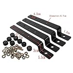 BlueSkyz-Hard-Saddlebag-Heavy-Duty-Mounting-Brackets-Kits-Fits-Metal-Rubber-BlackDirect-Replacement-Easy-Installation