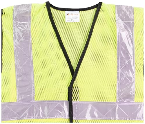 Image of Safety Jacket Reflective High Visibility use For Airport, Construction, Emergency, Landscaping, Paving,Traffic, Sanitation, Security Guard, Engineering jacket,60GSM Mesh, AK-605 (PACK OF 25)