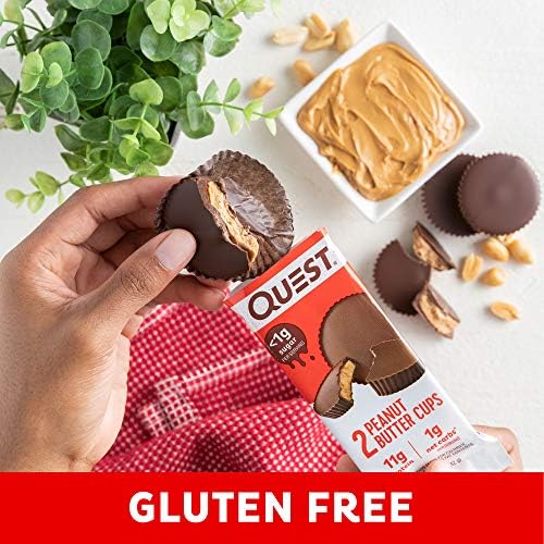 Quest Nutrition High Protein Low Carb, Gluten Free, Keto Friendly, Peanut Butter Cups, 17.76 Ounce