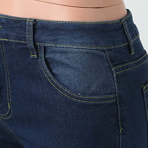 LULER Damesstreet-persoonlijkheid, casual mode, waswater-denim broek met split zoom meisjes kleding tieners goedkoop - Afbeelding 5