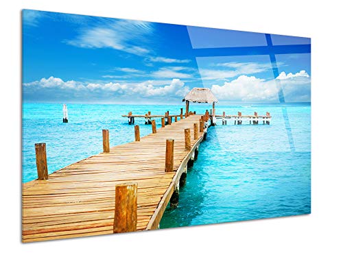 DECLINA, tableau design, verre acrylique, décoration murale, photo décorative, paysage Caraïbes, art mural, tableau moderne, décoration intérieure, cadeau déco