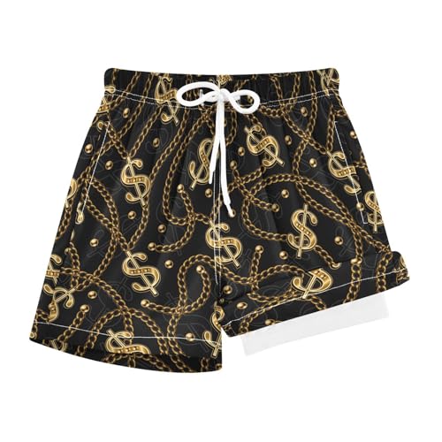 VIGTRO Boys Swim Trunks with Compression Liner Quick Dry Swim Shorts, Boys Board Shorts Summer Bathing Suit for Kids 4-13Y - Main Image