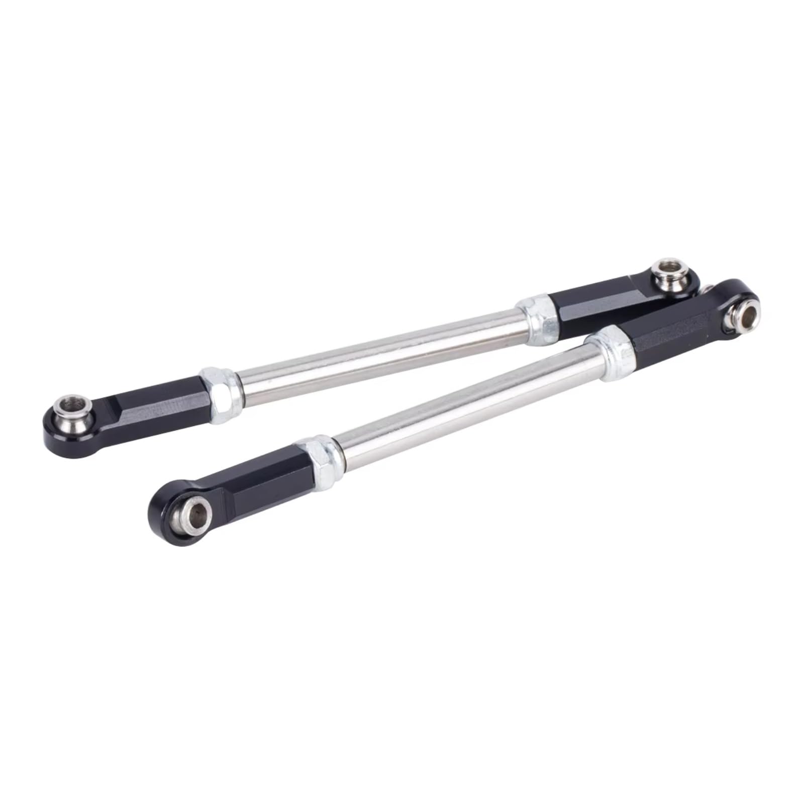 Rc Special Connecting Rod for Mn128 Mn86 Mn86s 6pcs Metal Link Rods Set Link Rc Car Off-Road Tracked Vehicles Parts and Accessories Upgrades Replacement and Use(Black)