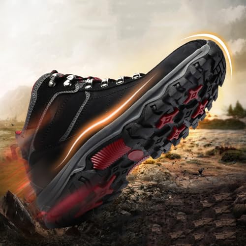 Men's Waterproof Hiking Boots High Top Trekking Hiking Shoes Outdoor Non-Slip Work Boots4