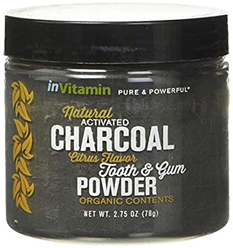 Image of Natural Whitening Activated Charcoal Powder for Teeth and Gums (Citrus) 2.75 oz