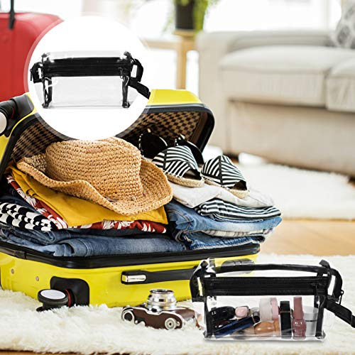 Minkissy Bolsa de Cosméticos Portátil Bolsa de Maquiagem de Plástico Transparente Capa de Cosméticos