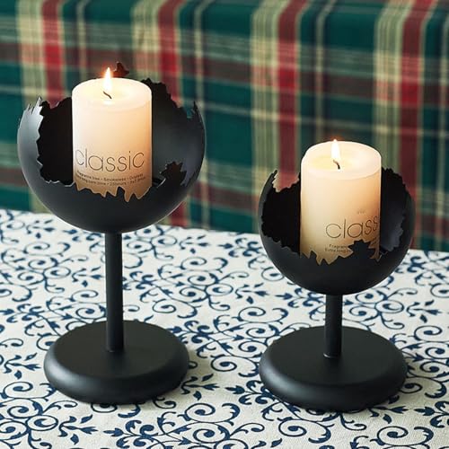 Bougeoir en fer forgé durable et stable pour décoration de table