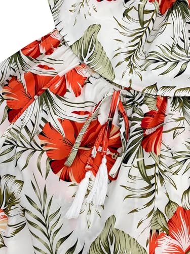 Image of Women's Ruffle Floral Maxi Summer Casual Dress Off Shoulder Wedding Guest Slit Hem Beach Prom Dresses