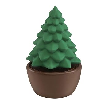 Ellia, Evergreen Christmas Tree Porcelain Aroma Diffuser, Holiday Decor for Essential Oils