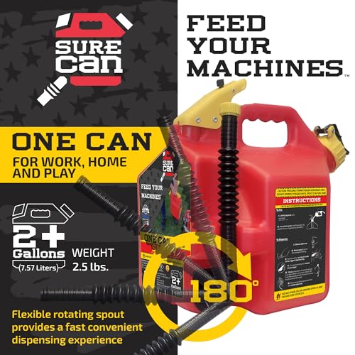 Image of Surecan Crispo 2.2 Gallon Gasoline Can