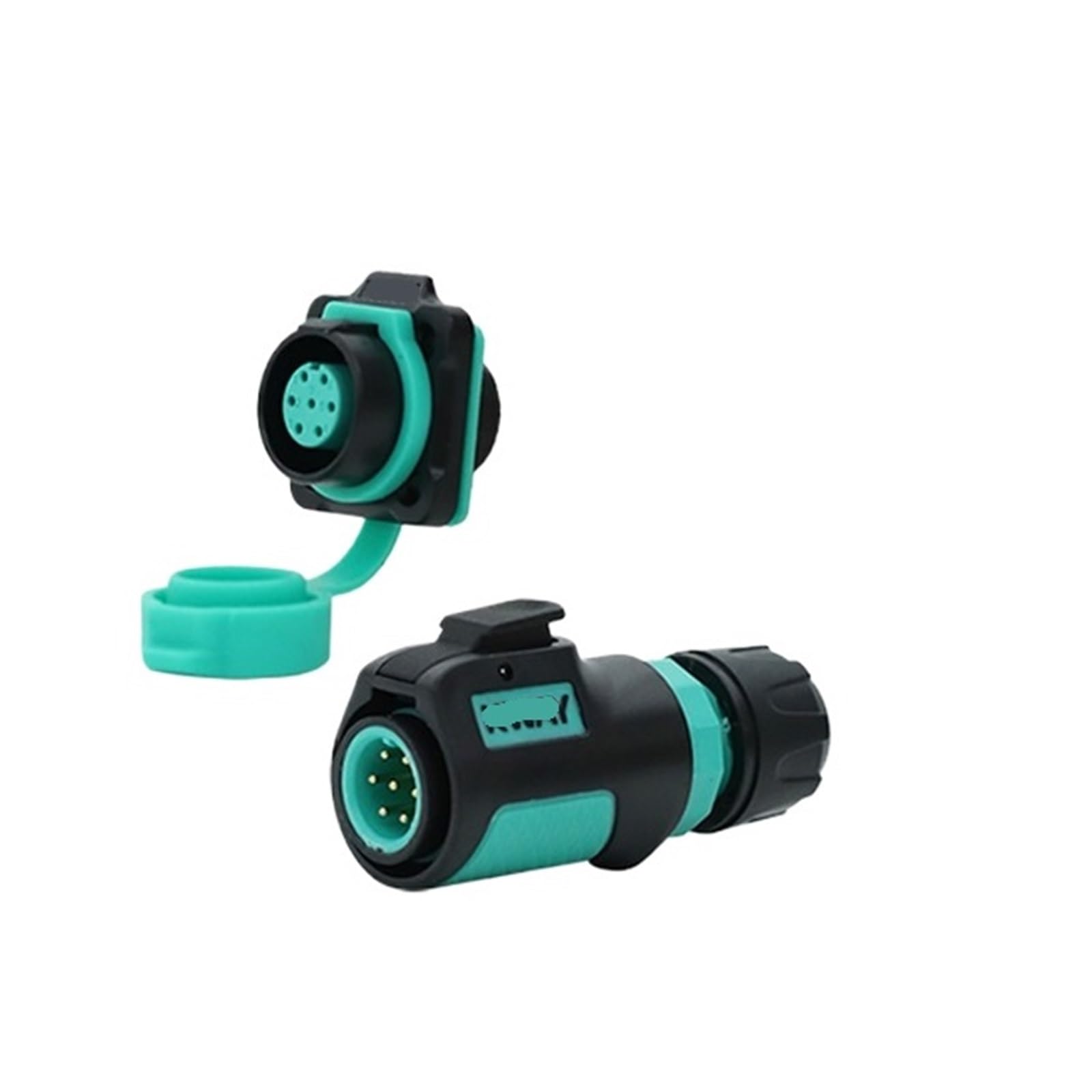 Conector aviación K12 impermeable de 7 pines con toma de corriente 3A