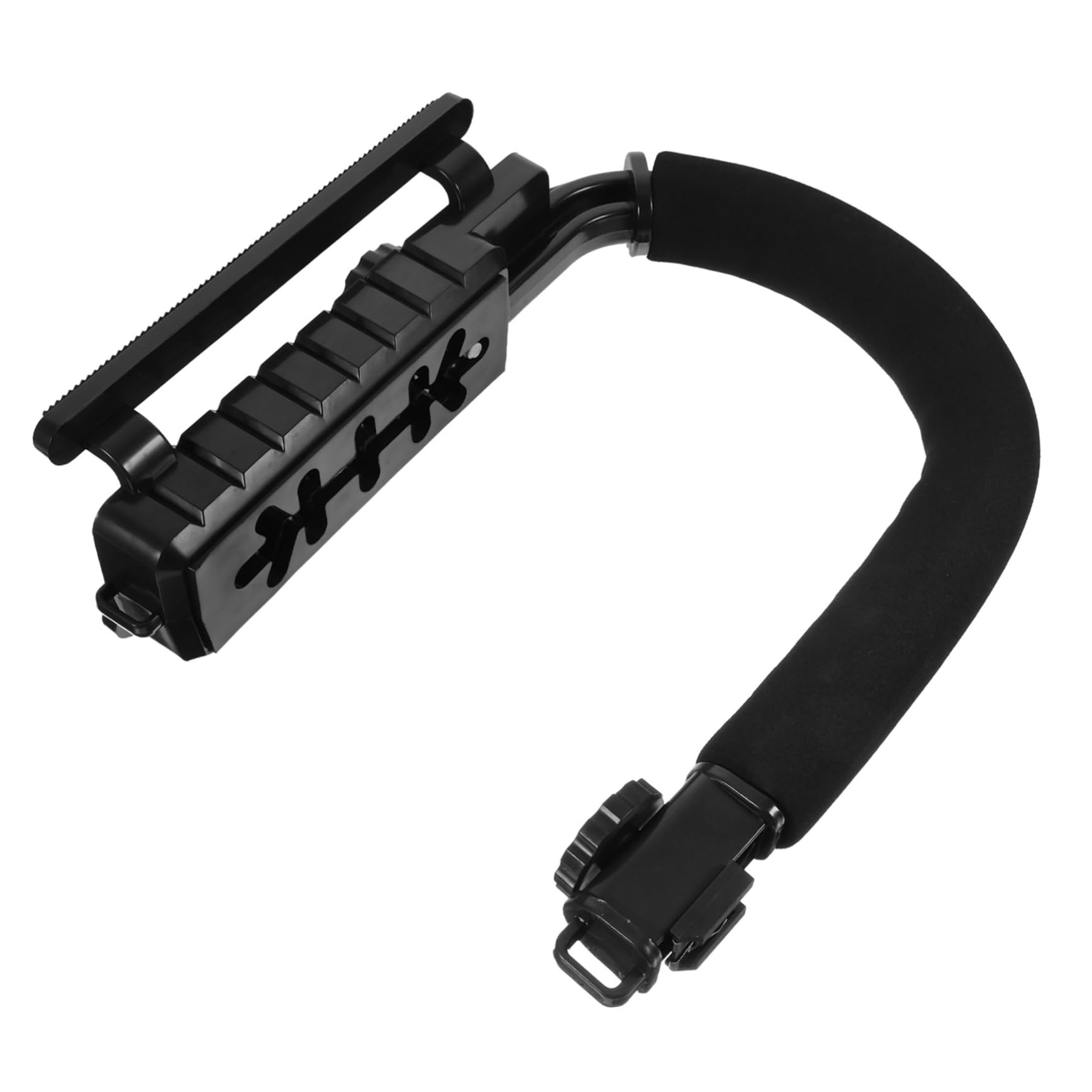 Operitacx Estabilizador de Cámara Portátil Empuñadura, Soporte para DSLR, Diseño Multifuncional, Negro, Adecuado para Viaje y Exterior