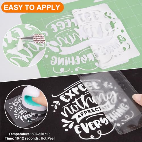 Image of VINYL FROG White Heat Transfer Vinyl Roll 12 inch x12ft Matte HTV Vinyl | White Iron on Vinyl for T-Shirts, Heat Press Vinyl for DIY Craft Designs Easy to Cut & Peel Off & Transfer