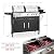 3 Burner Propane Gas and Charcoal Grill Combo with Side Burner & Porcelain-Enameled Cast Iron Grates, 37,000 BTUs 685 SQIN Dual Fuel Outdoor BBQ Grill for Patio Garden Picnic Backyard Barbecue Cooking