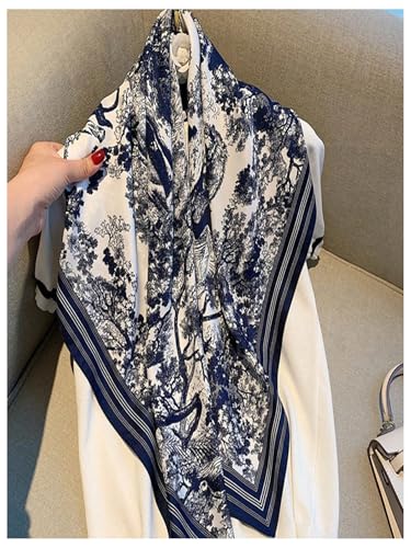 Floerns Women's Floral Square Scarves Wrap Sleeping Neck Hair Bandana Head Scarf2