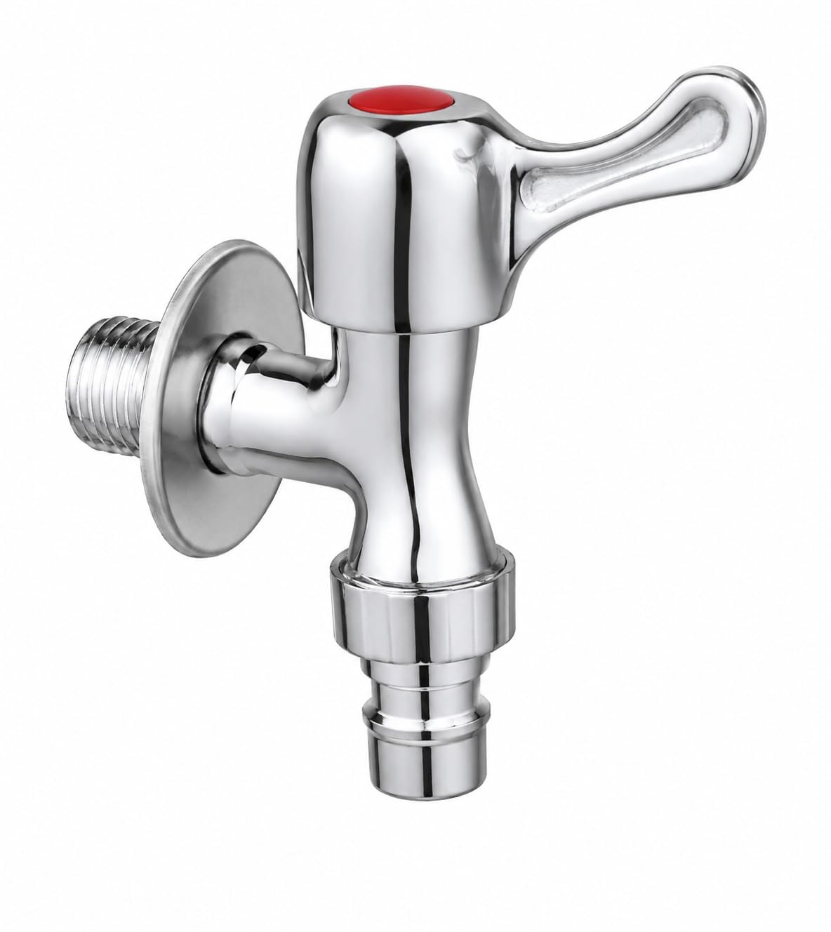 PE - Universal Washing Machine Tap | Gun Metal Bib Cock with Hose Nozzle | Heavy Duty Wall Mount Water Tap for Washing Machine Inlet | Leak-Proof Bathroom & Utility Tap | Pack of 1-image-42