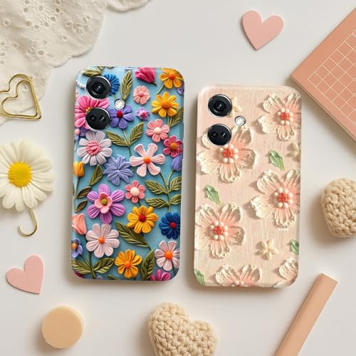 Image of COLORflow Back Cover Compatible with OnePlus Nord CE 3 5G | Whisper of Petals Customized Back Cover Compatible with OnePlus Nord CE 3 5G