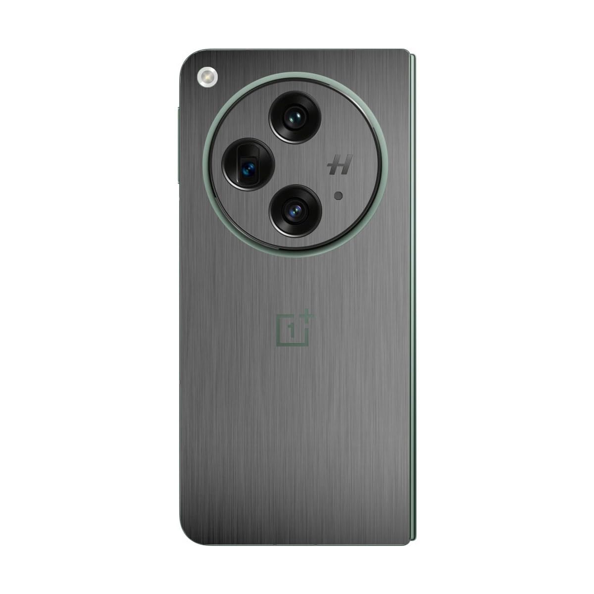 SopiGuard Sticker Skin for OnePlus Open Full Wrap Rear Panel Precision Edge-to-Edge (Brushed Gunmetal Grey)