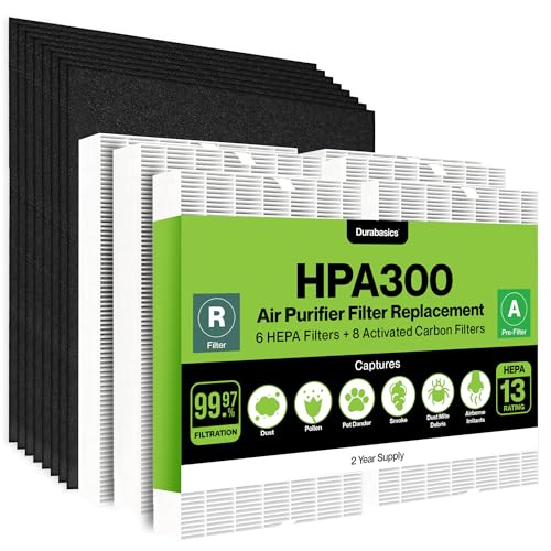 Durabasics 6 HEPA Filter Set for HPA300 Honeywell Air Purifier
