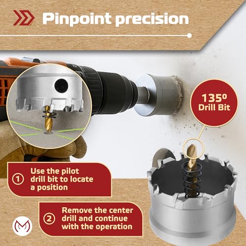 MonoPro 12PCS Carbide Hole Saw Kit