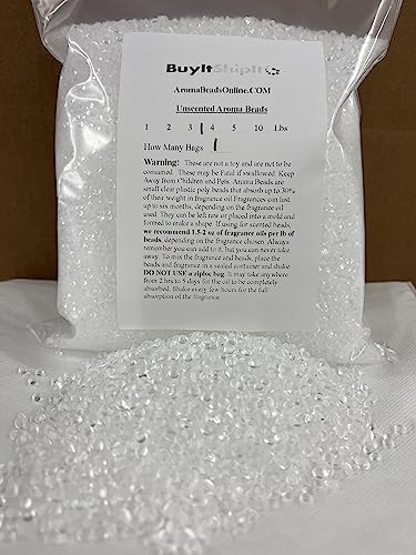 Image of Buyitshipit - Prime Unscented Aroma Beads - Premium Fragrance Absorption and Long-Lasting Scents for Crafts & Projects - 10lb Bag